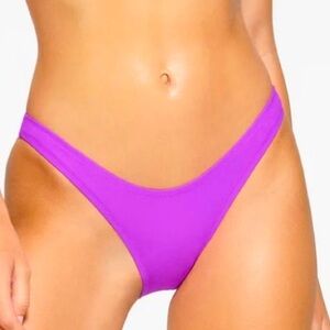 SKIMS Cheeky Tanga Violet Recycled Bikini Bottom
